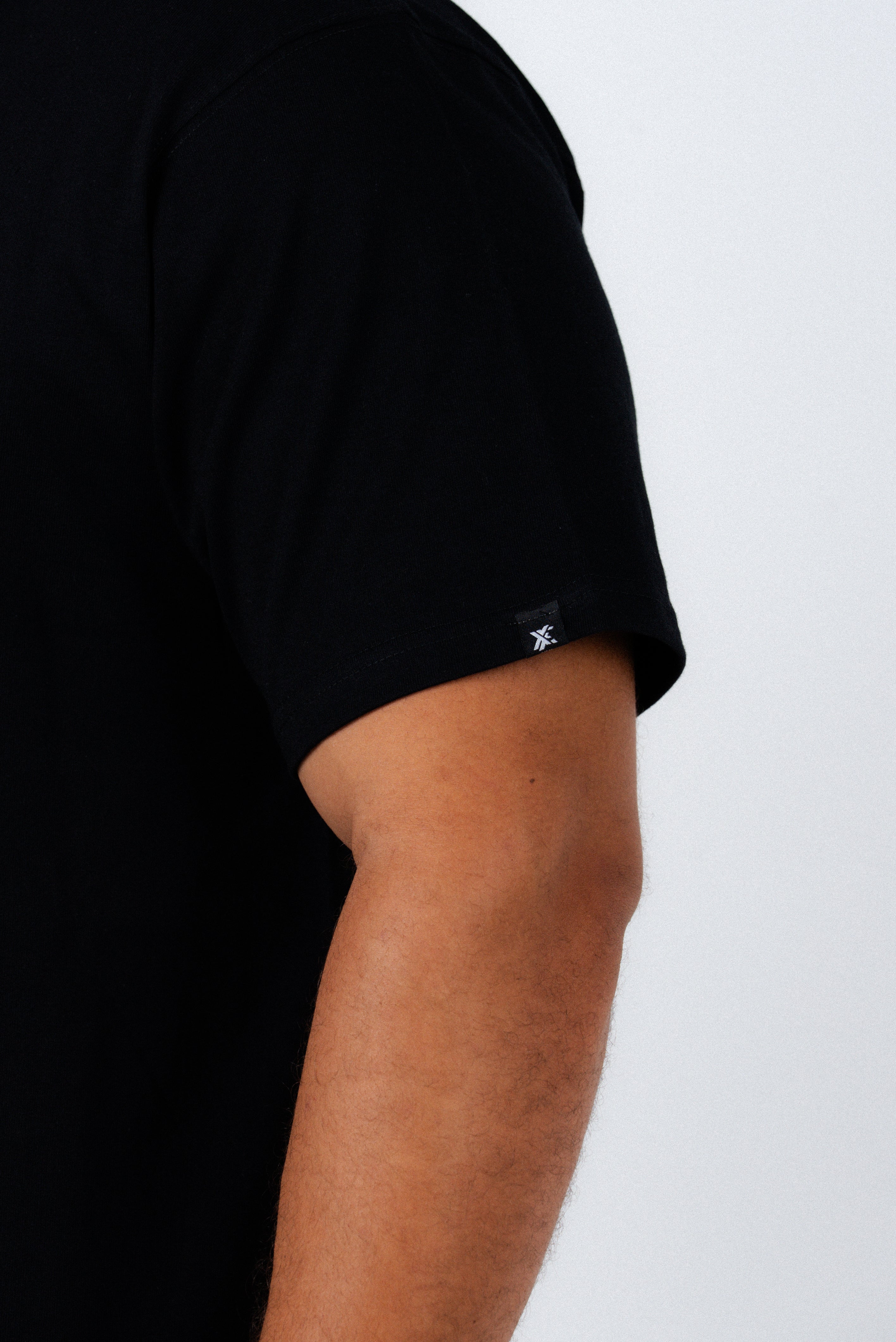 Black And Blue Basic T-Shirt-5