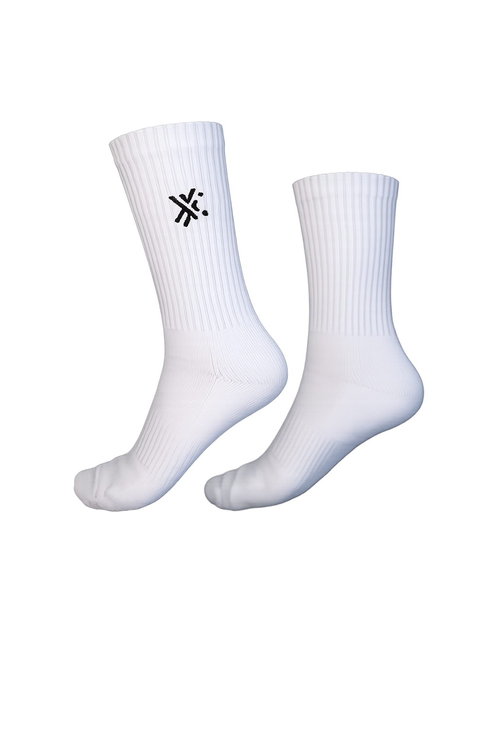 WHITE SOCKS - EMBROIDERED LOGO