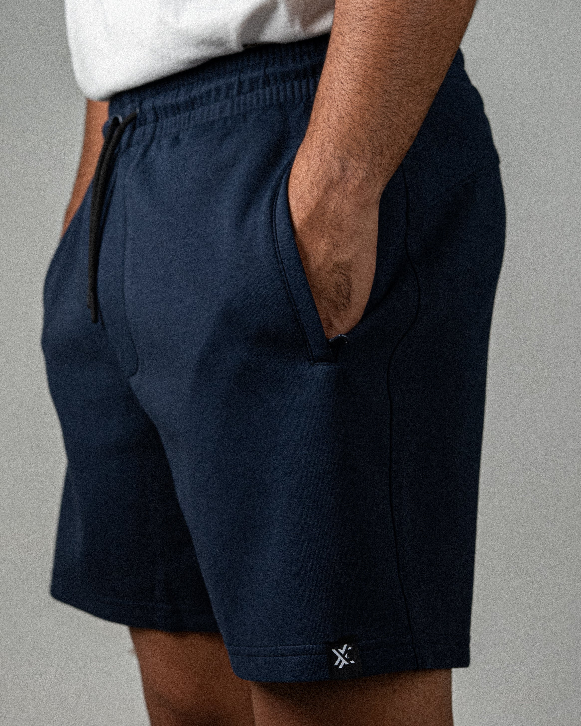 Basic Shorts Navy Blue – Men's Athletic Moisture-Wicking Shorts-3