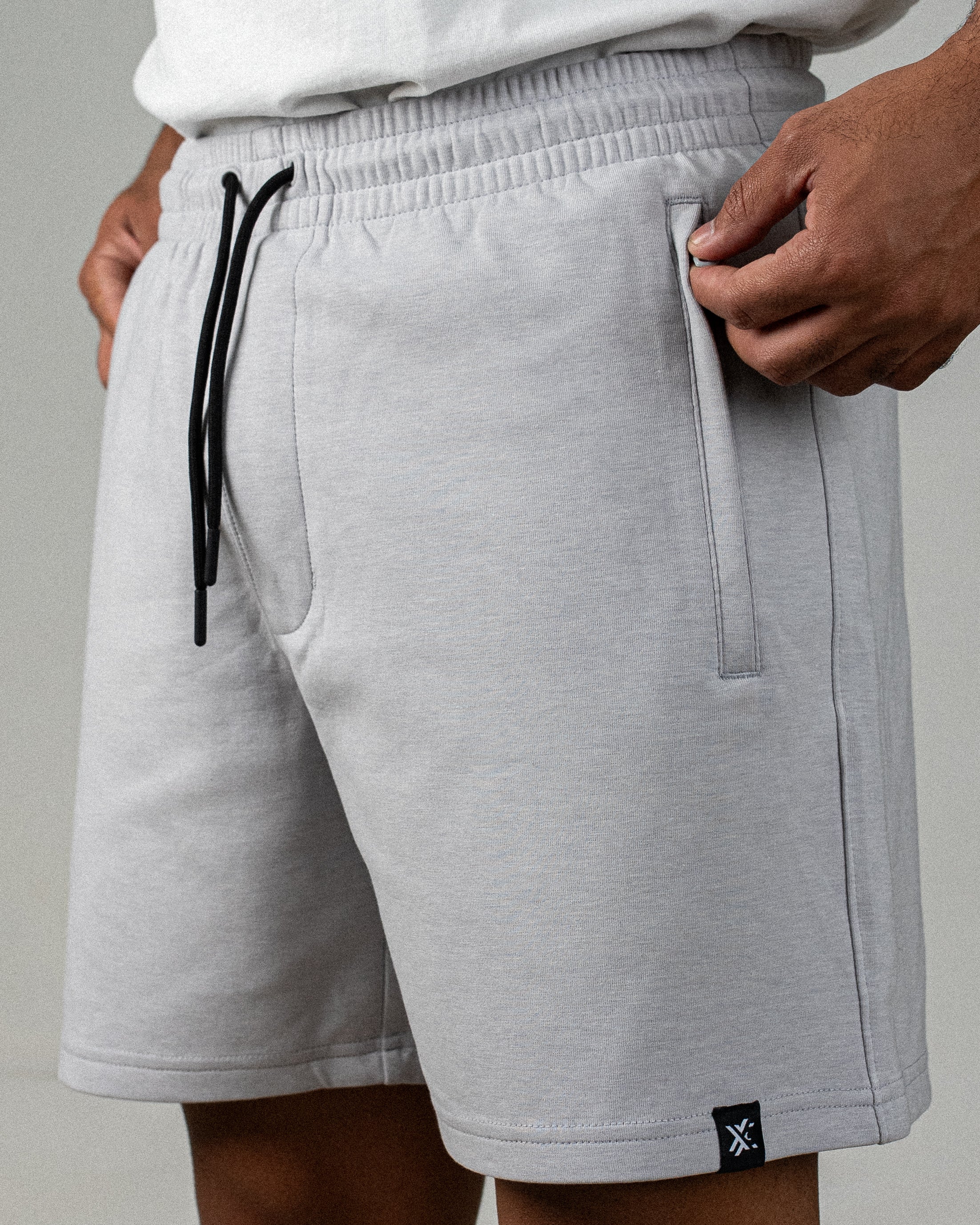 Basic Shorts Grey – Men's Athletic Moisture-Wicking Shorts-3