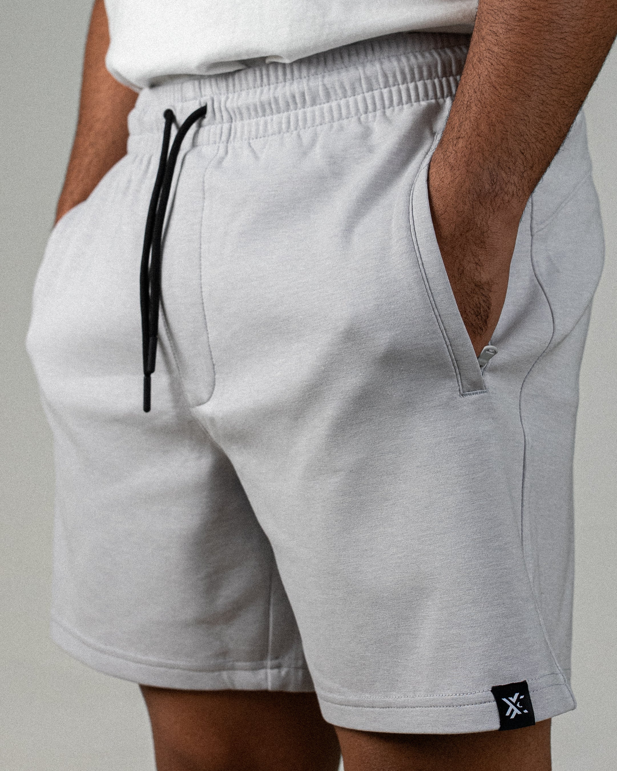 Basic Shorts Grey – Men's Athletic Moisture-Wicking Shorts-4