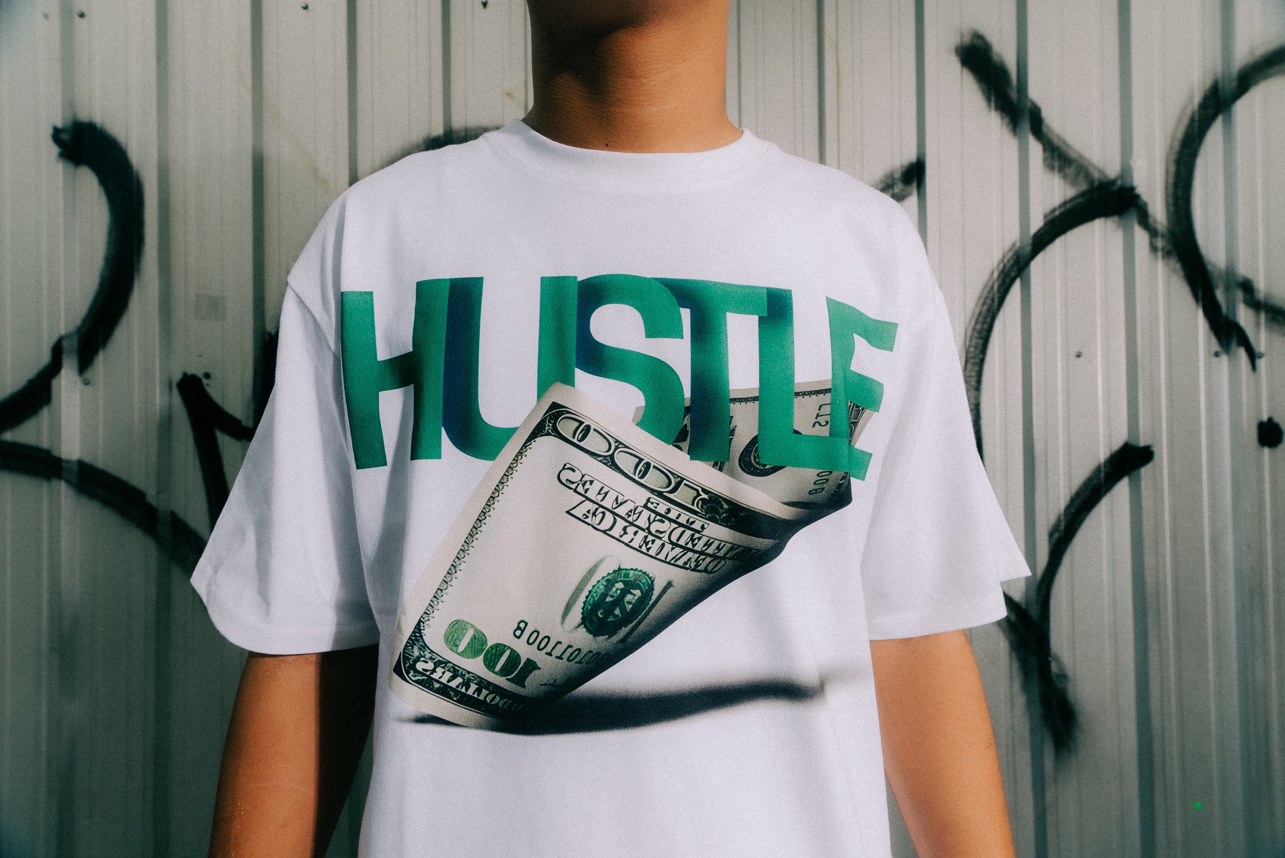 Hustle Graphic T-Shirt – Men's Streetwear Premium Cotton