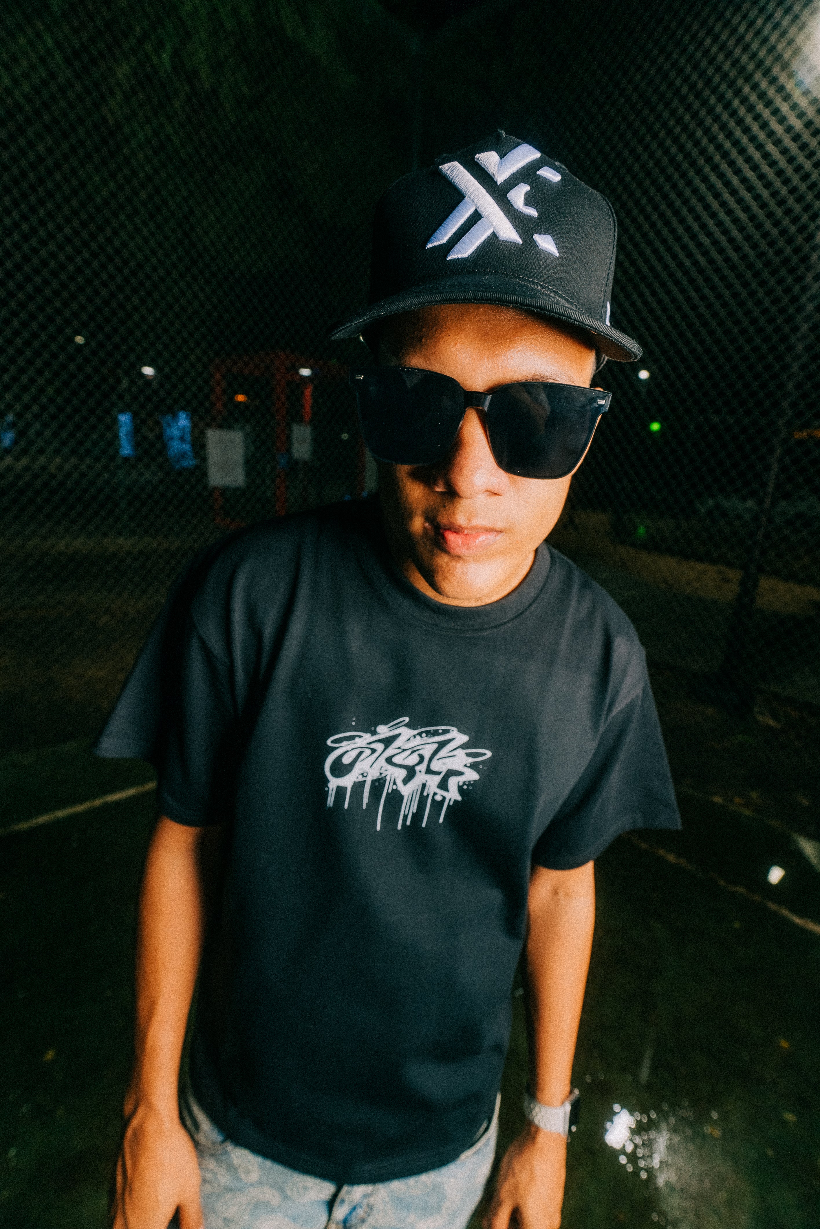 Stop Spray Paint Graphic T-Shirt – Men's Boxy Fit Streetwear Tee