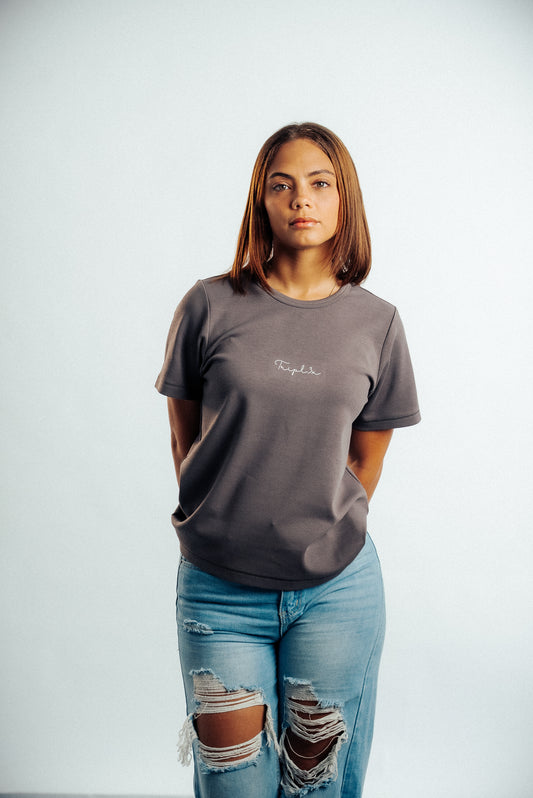 Dark Gray Ladies T-shirt