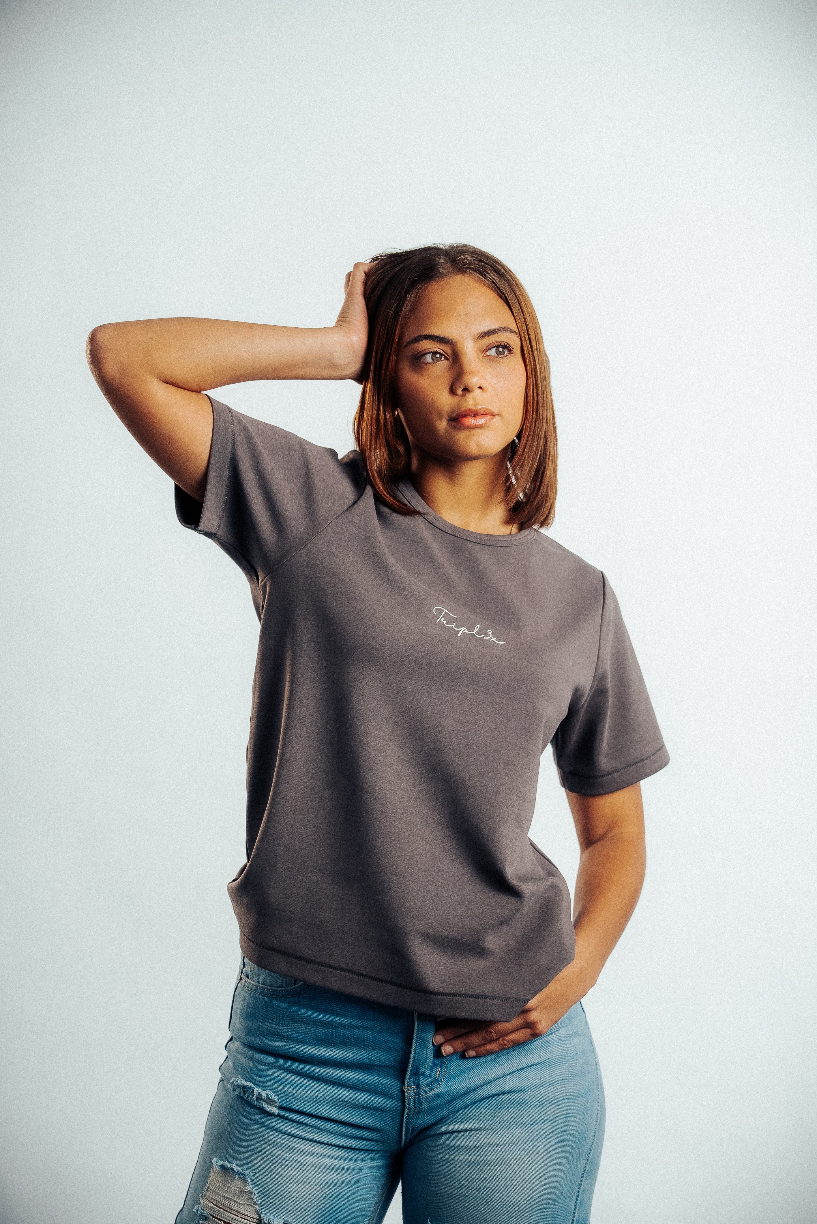Dark Gray Ladies T-shirt-3