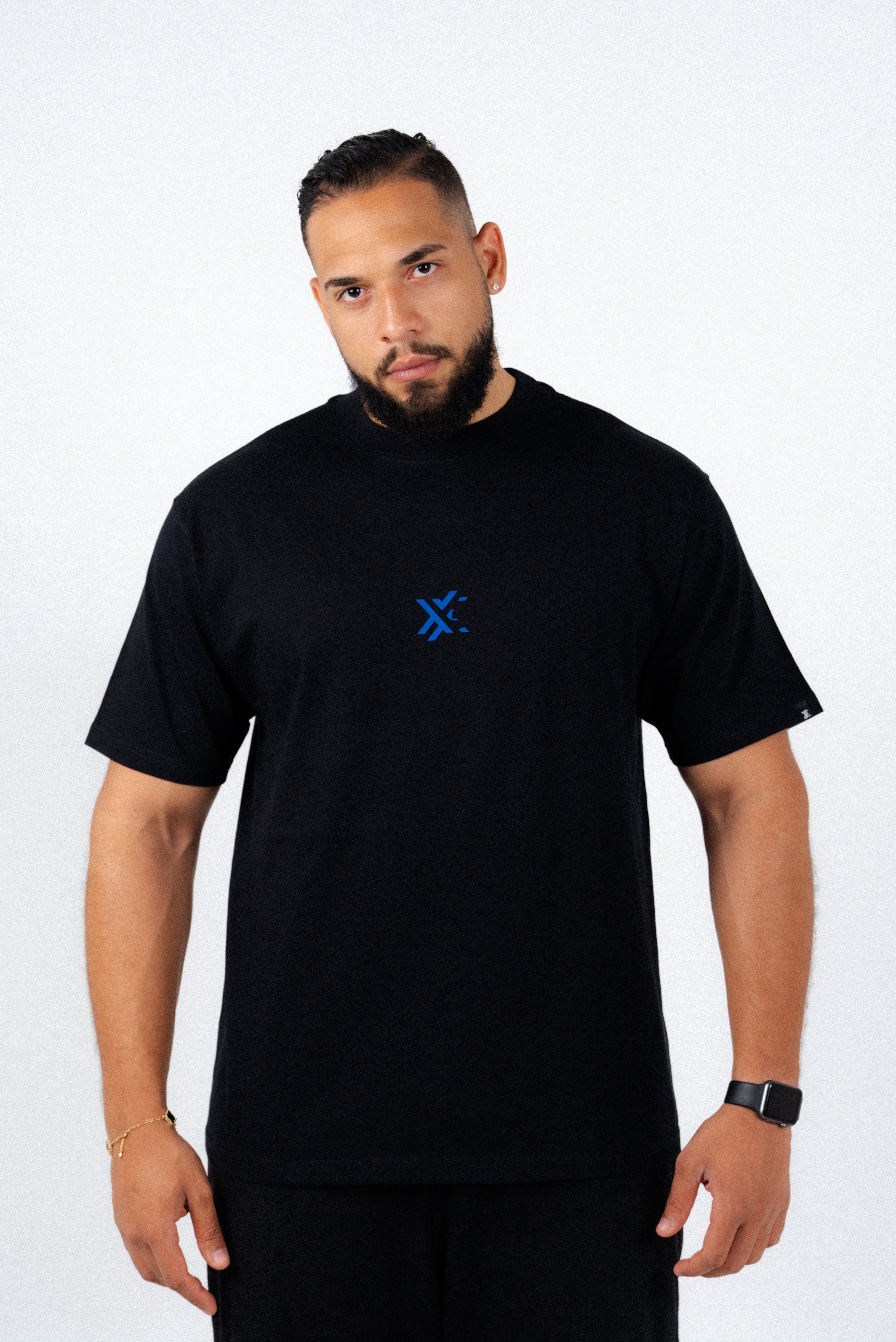 Black And Blue Basic T-Shirt