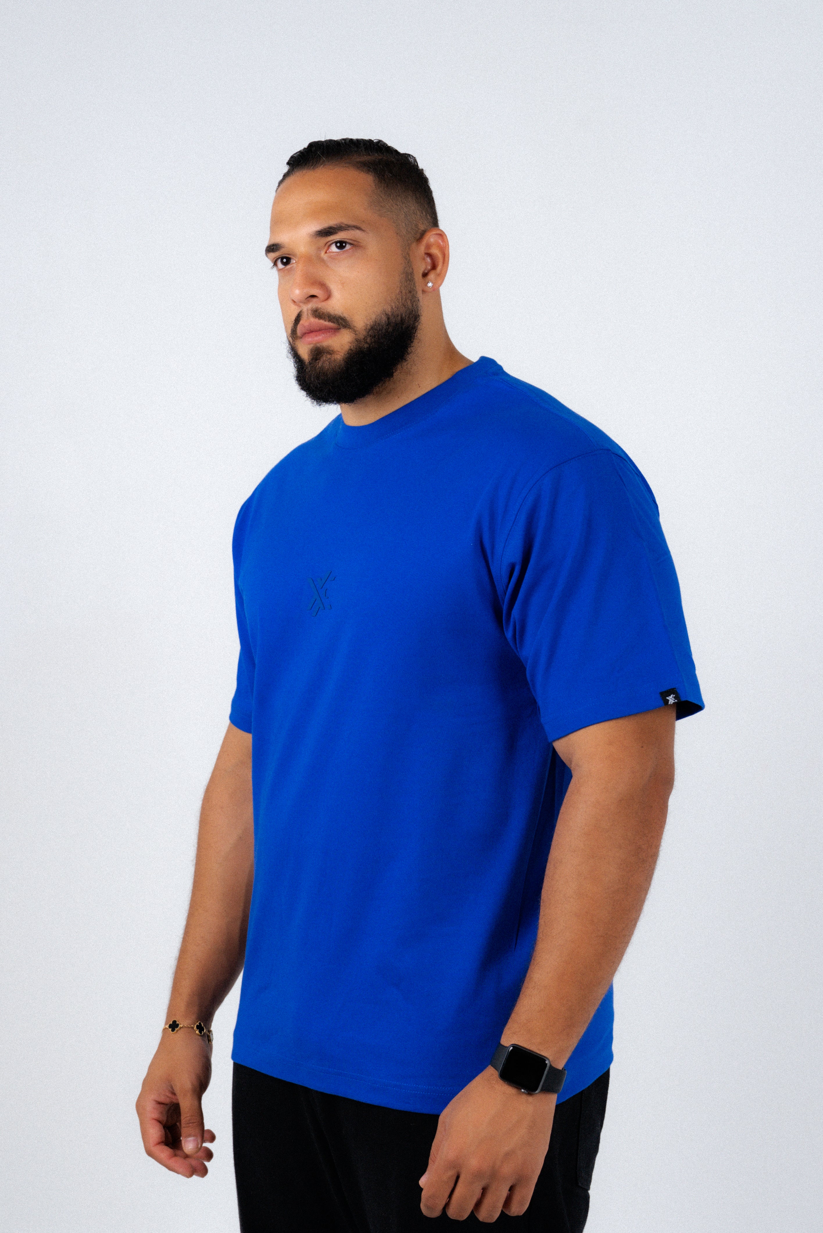 Full Blue Basic T-shirt-2