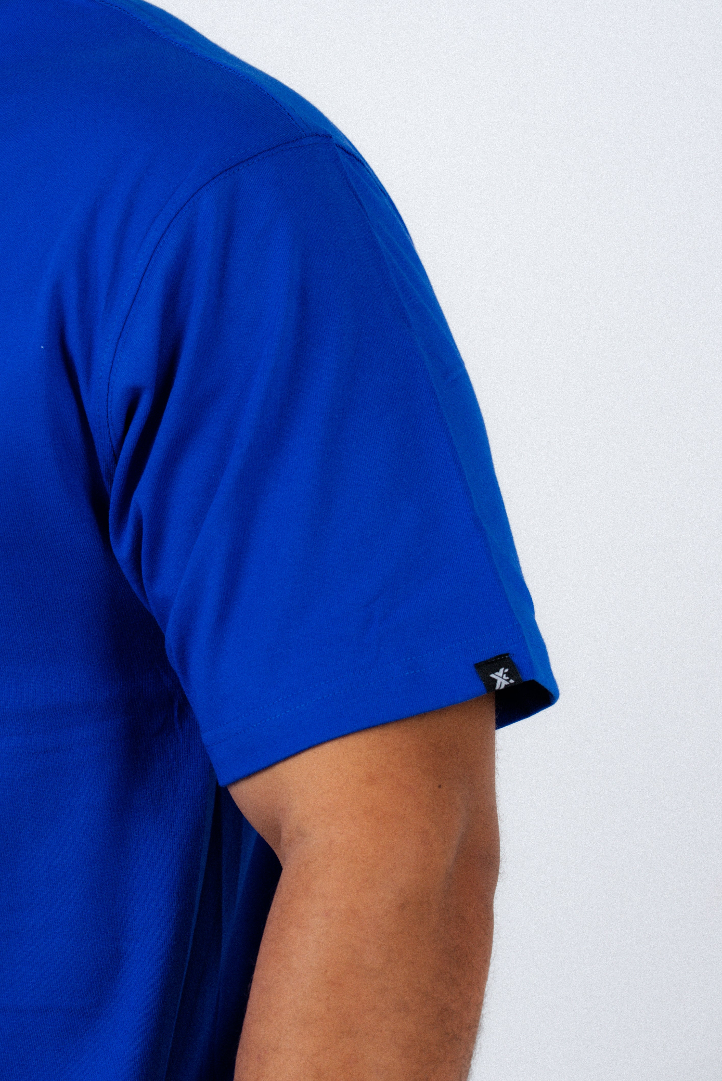 Full Blue Basic T-shirt-3
