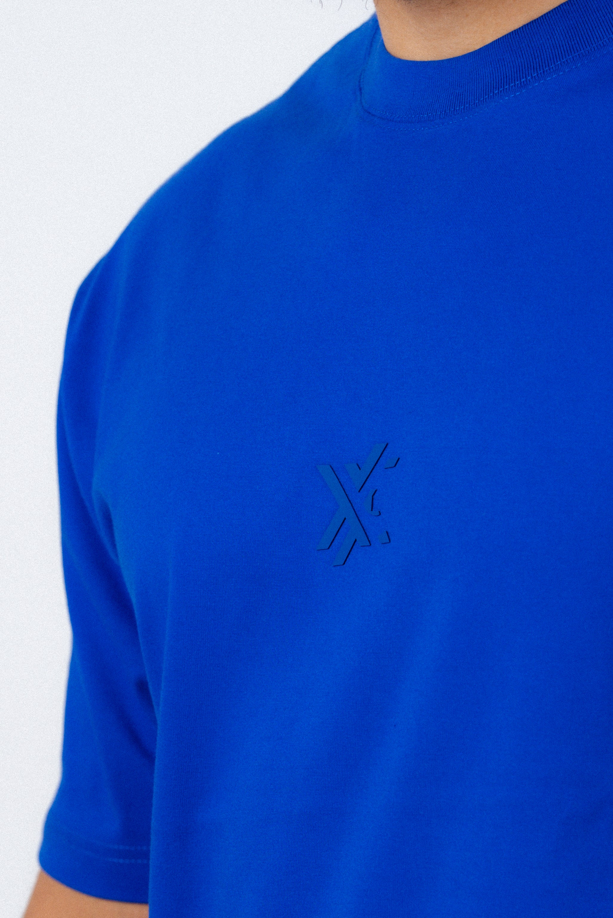 Full Blue Basic T-shirt-4