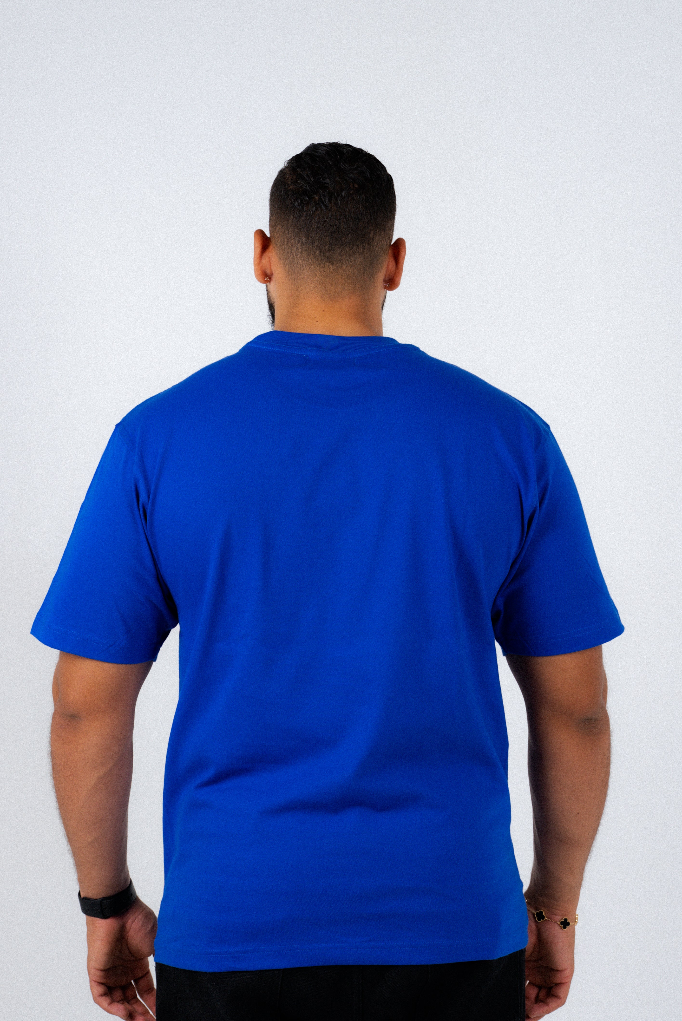 Full Blue Basic T-shirt-5
