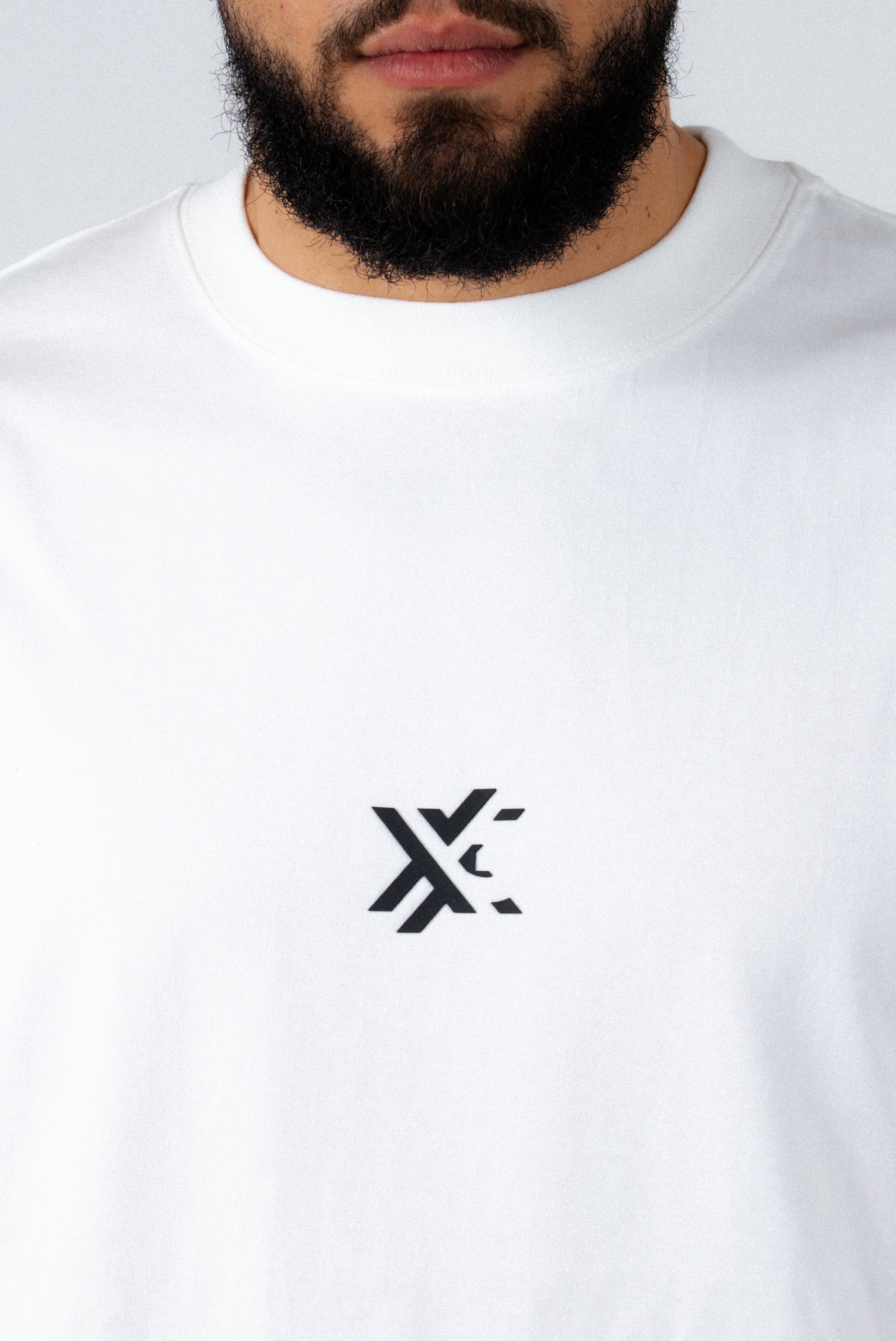 White And Black Basic T-Shirt-2