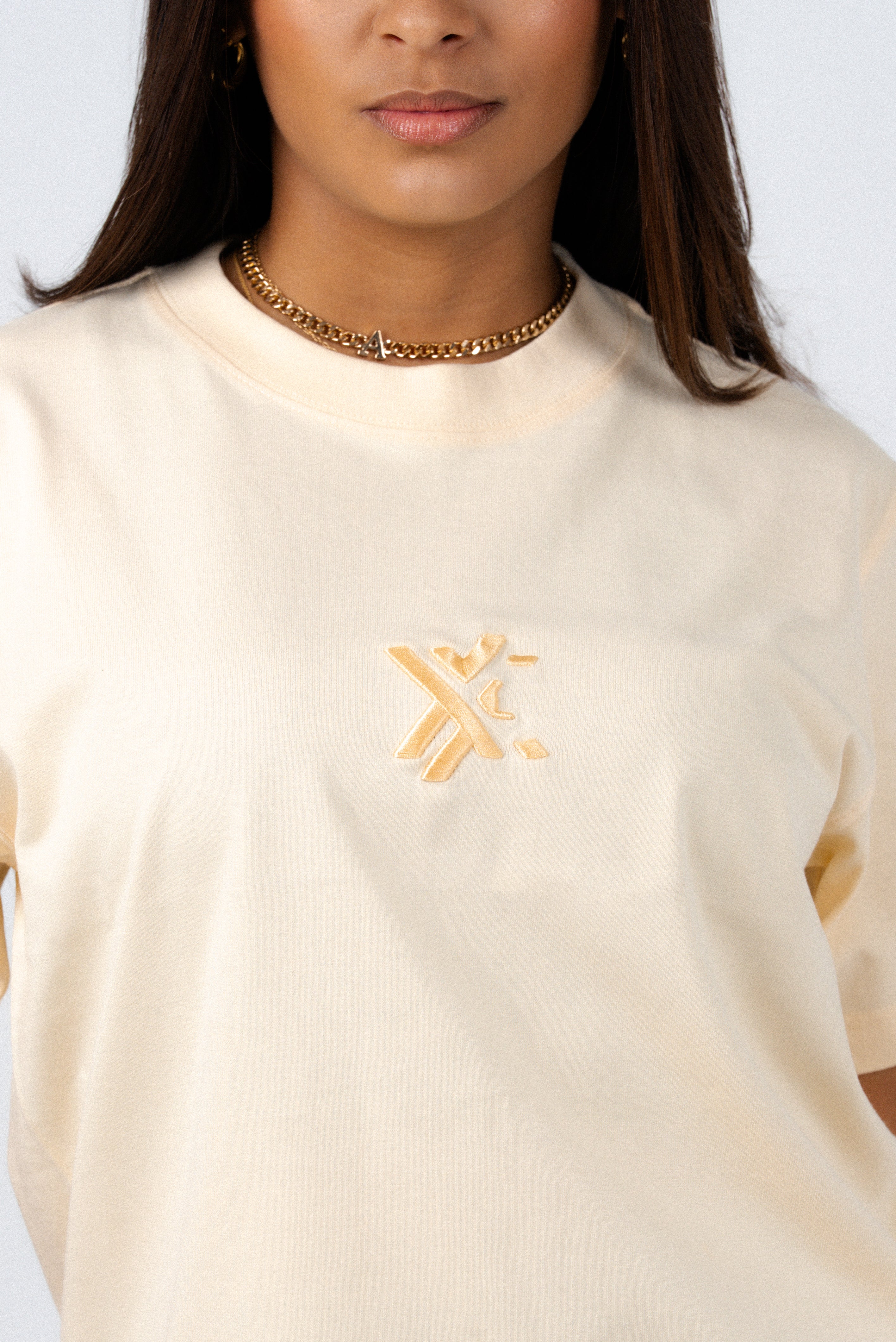 Peach T-Shirt – Men's Relaxed Fit 3D Embroidery Premium Cotton