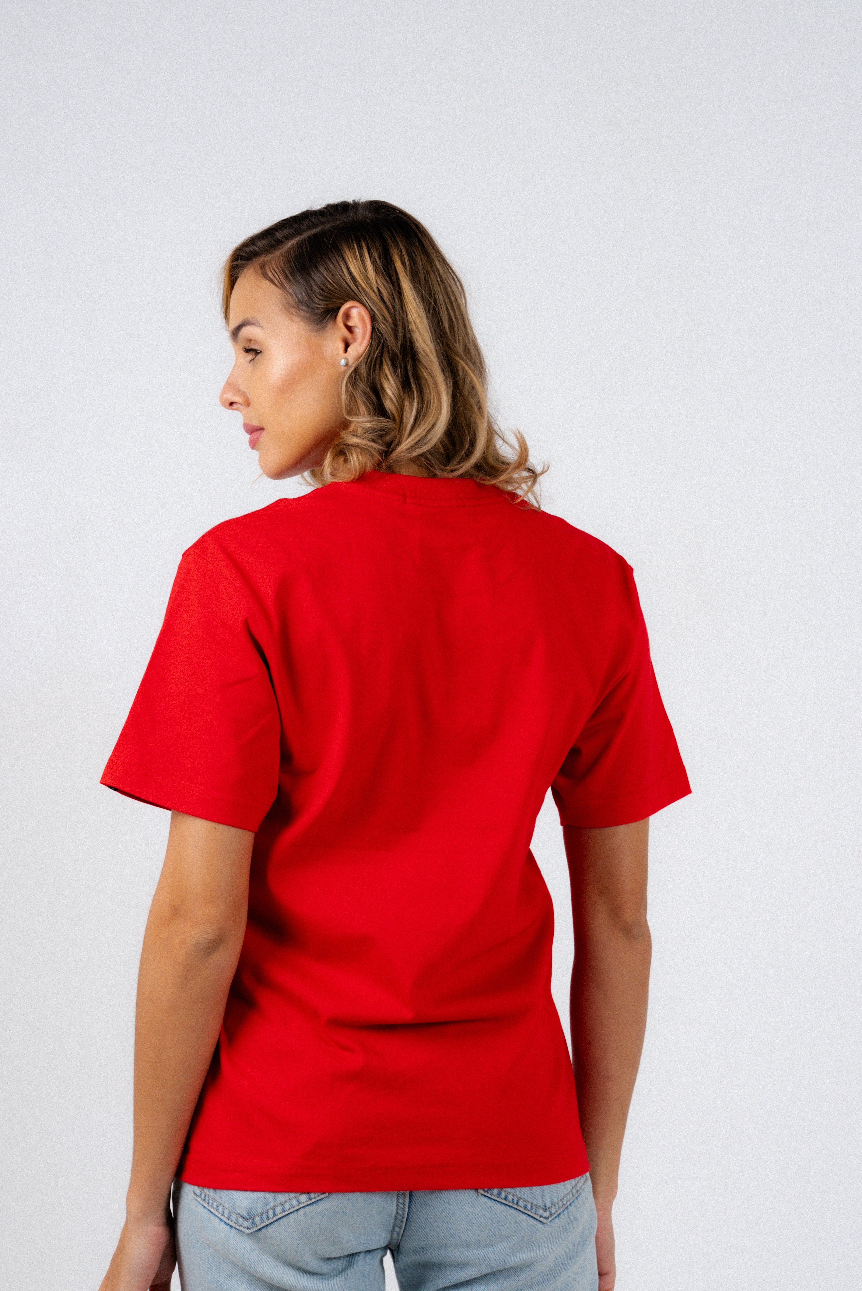 Big Red T-Shirt – Men's Relaxed Fit 3D Embroidery Premium Cotton-3