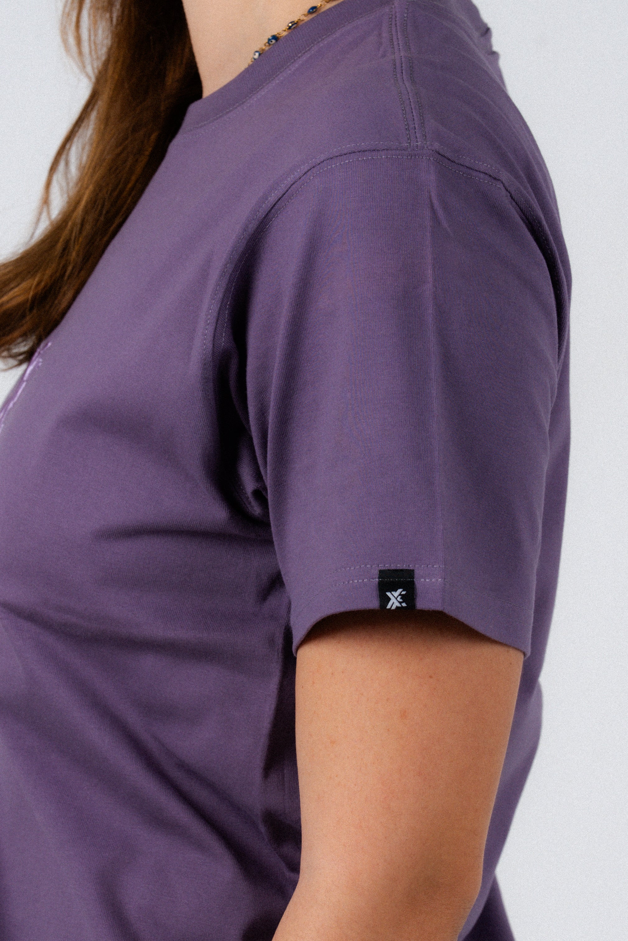 Grape Purple T-Shirt – Men's Relaxed Fit 3D Embroidery Premium Cotton