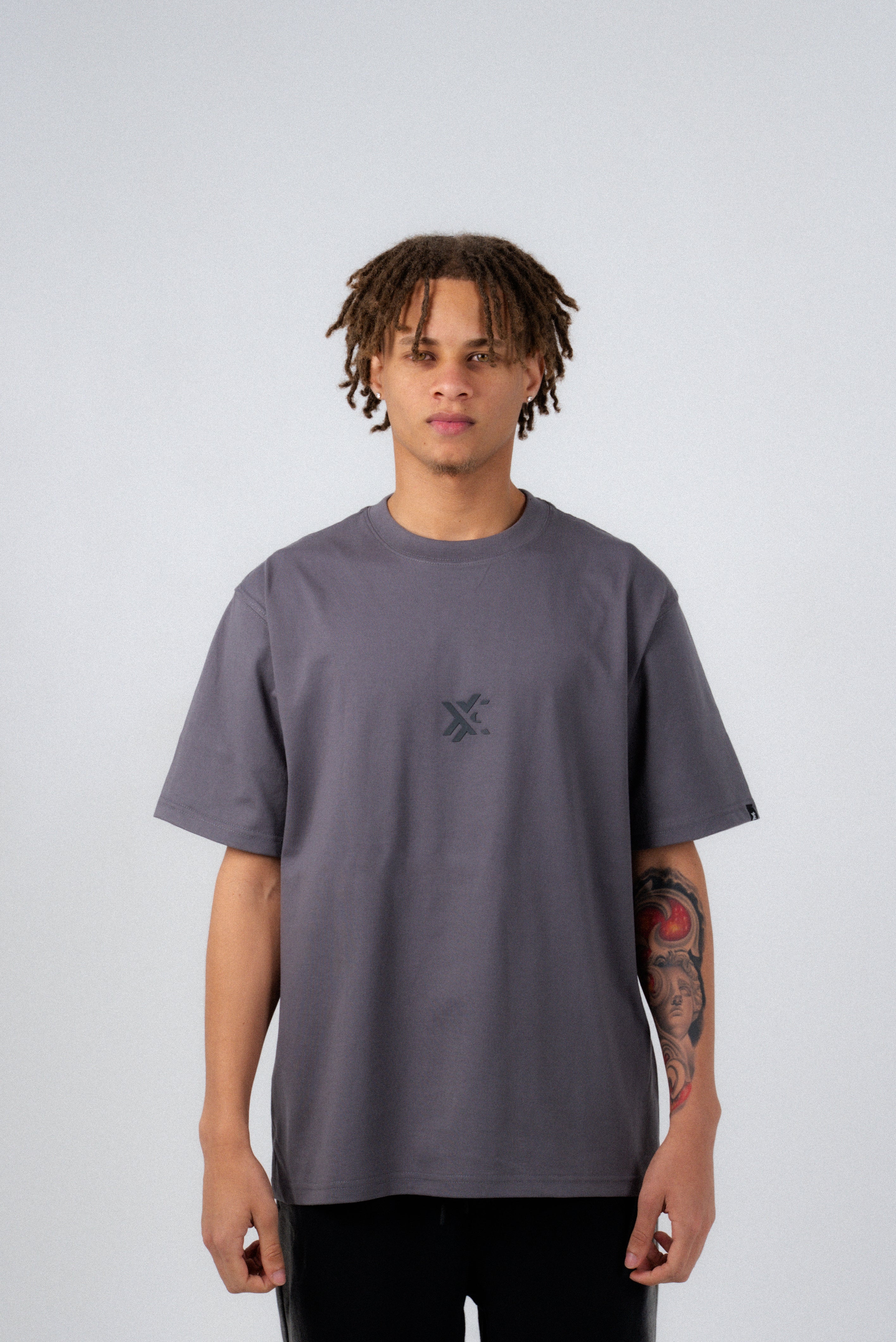 Full Gray Basic T-Shirt