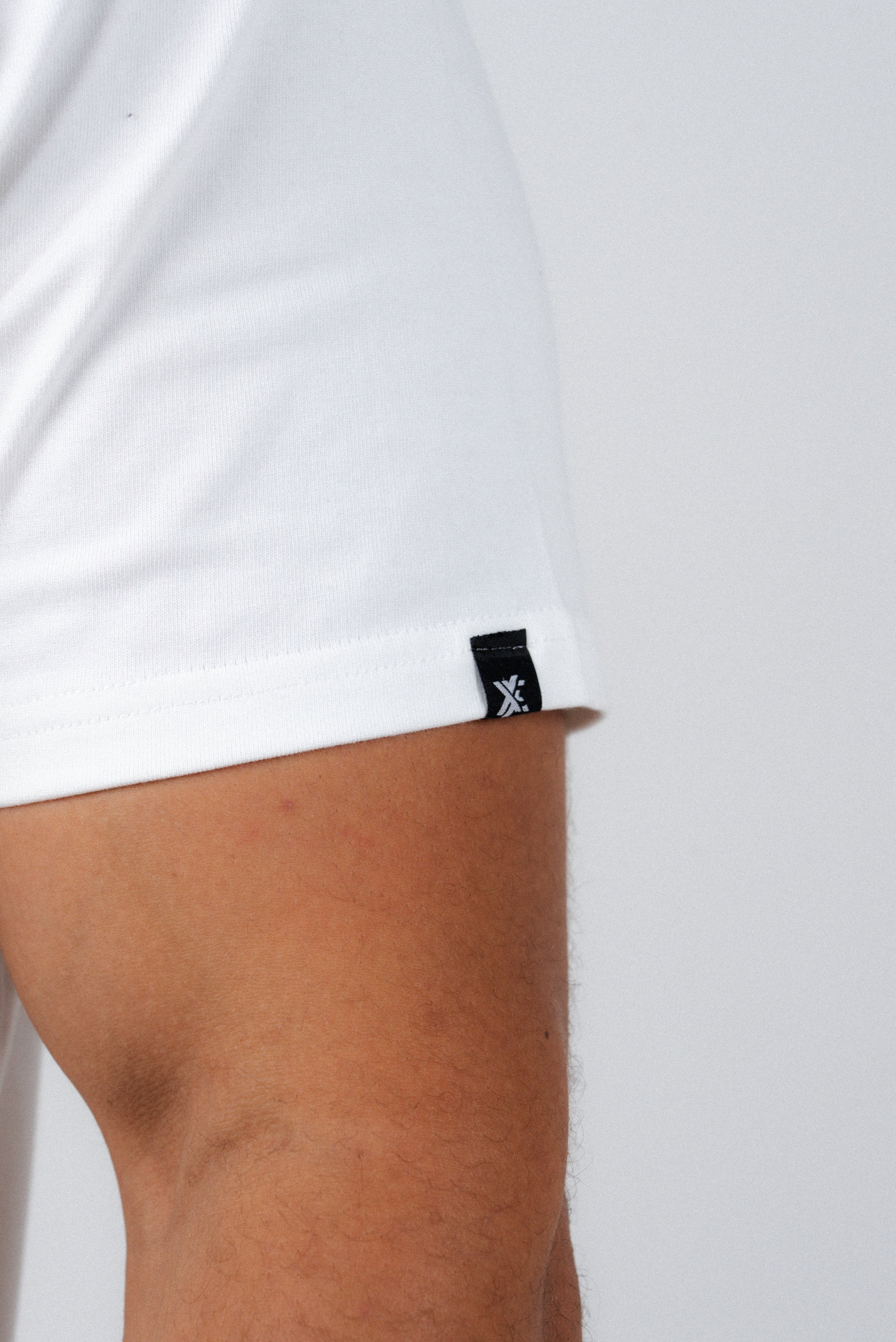 Full White Basic T-Shirt-4