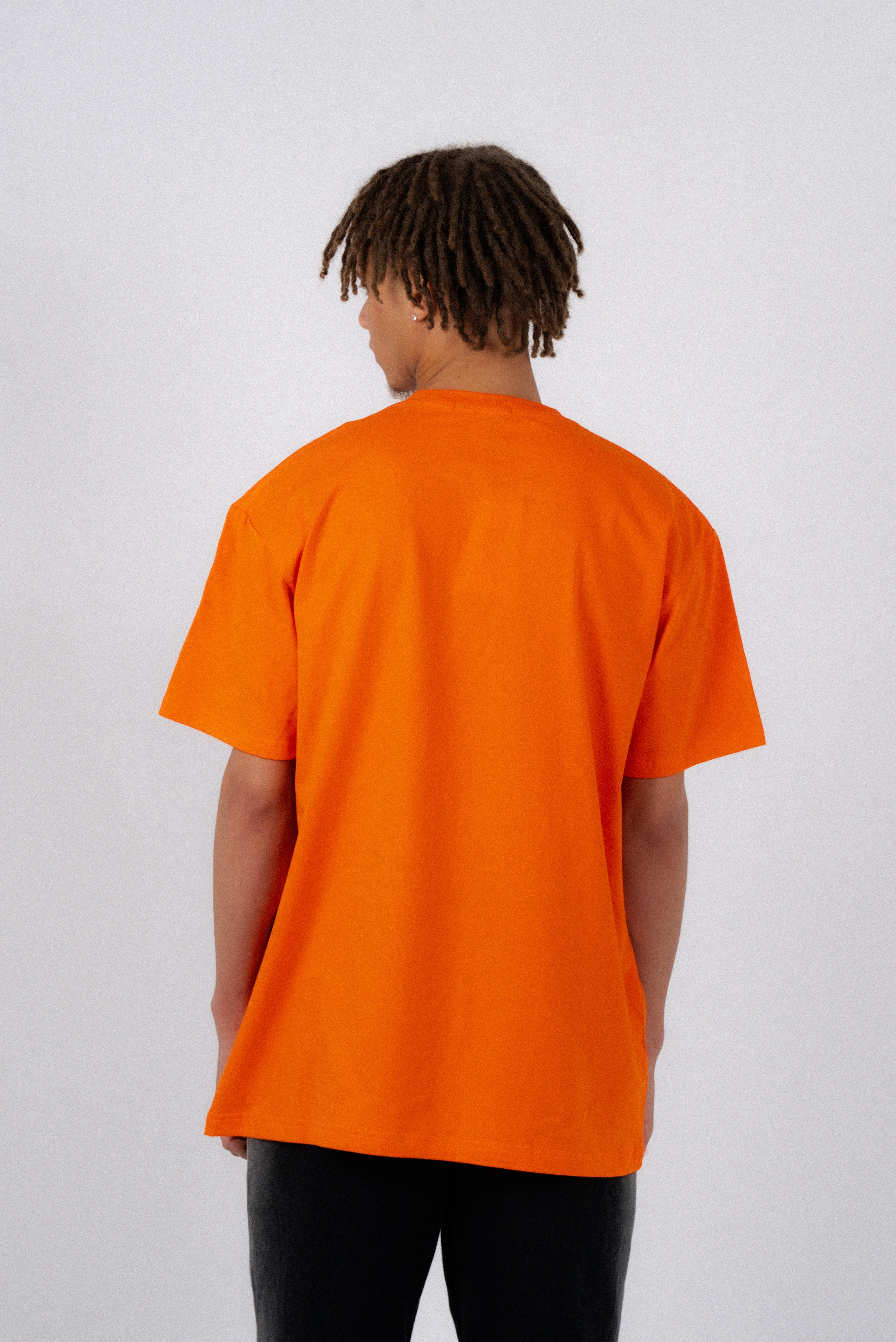 Orange Sandalwood T-Shirt – Men's Relaxed Fit 3D Embroidery Premium Cotton-3