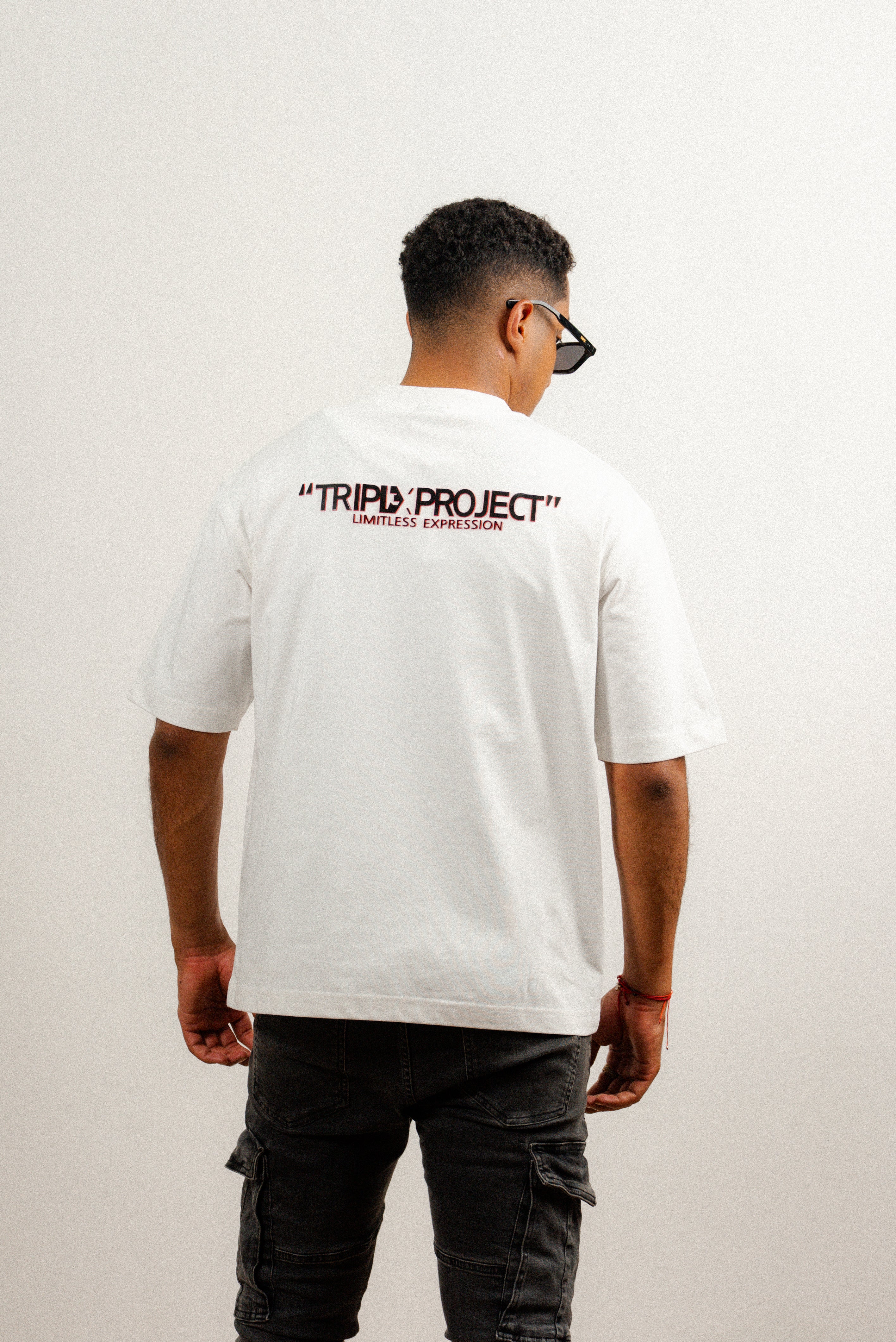Basics 2.0 White T-Shirt Black/Red-2