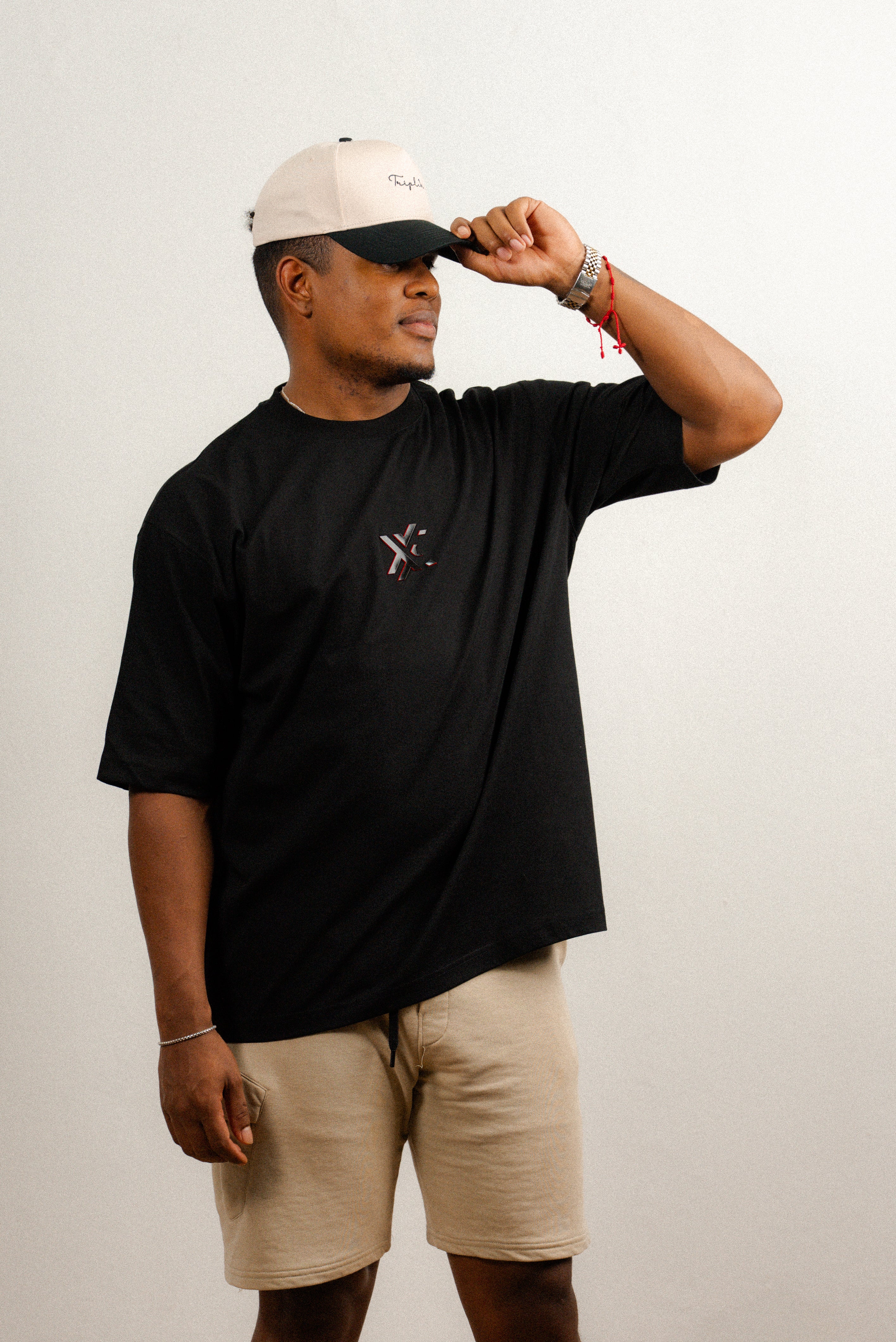 Basics 2.0 T-Shirt Black/Red-2