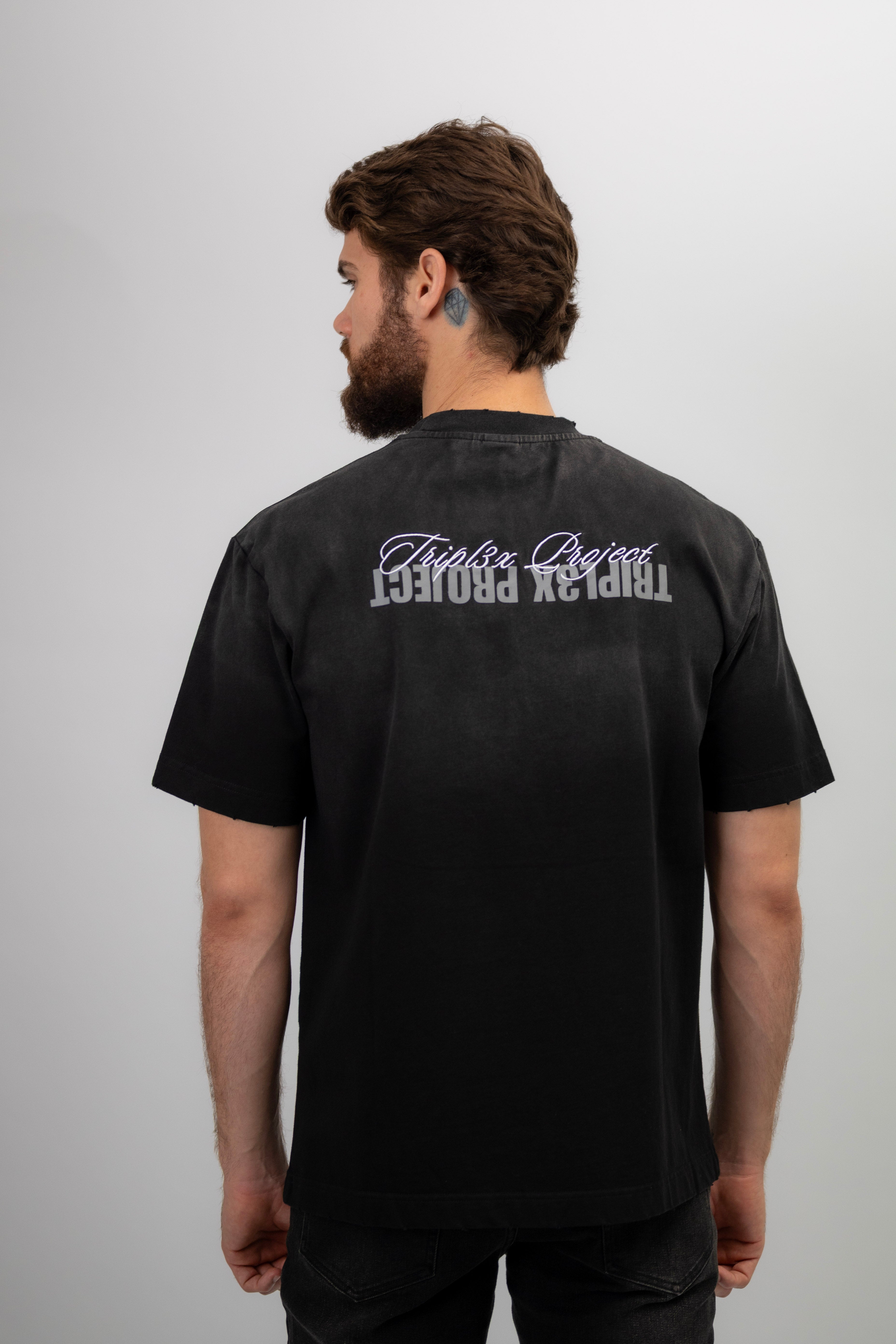 Sunfaded Wash T-Shirt - Reverse Logo-3