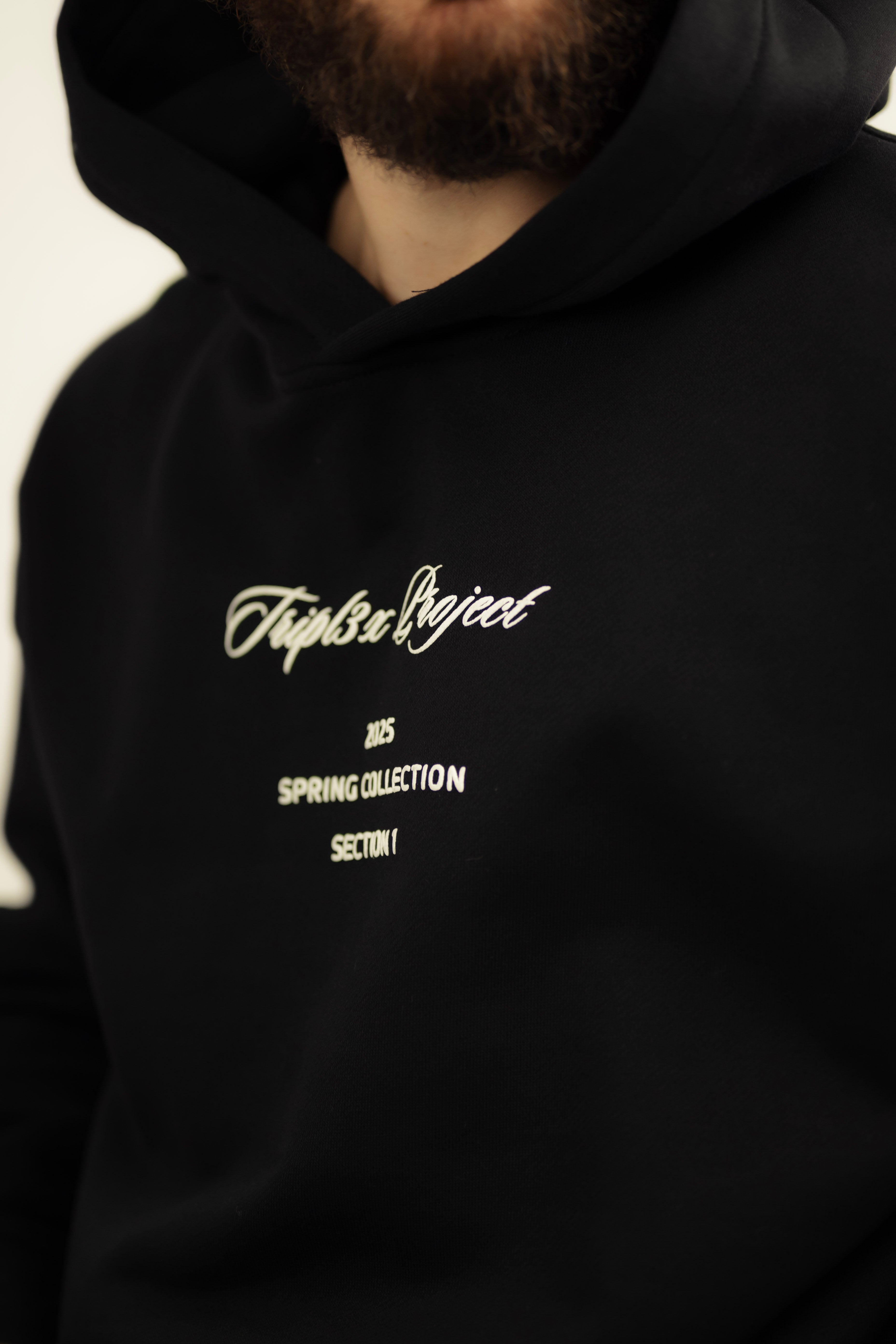 EXCLUSIVE CAPSULE HOODIE - BLACK-3