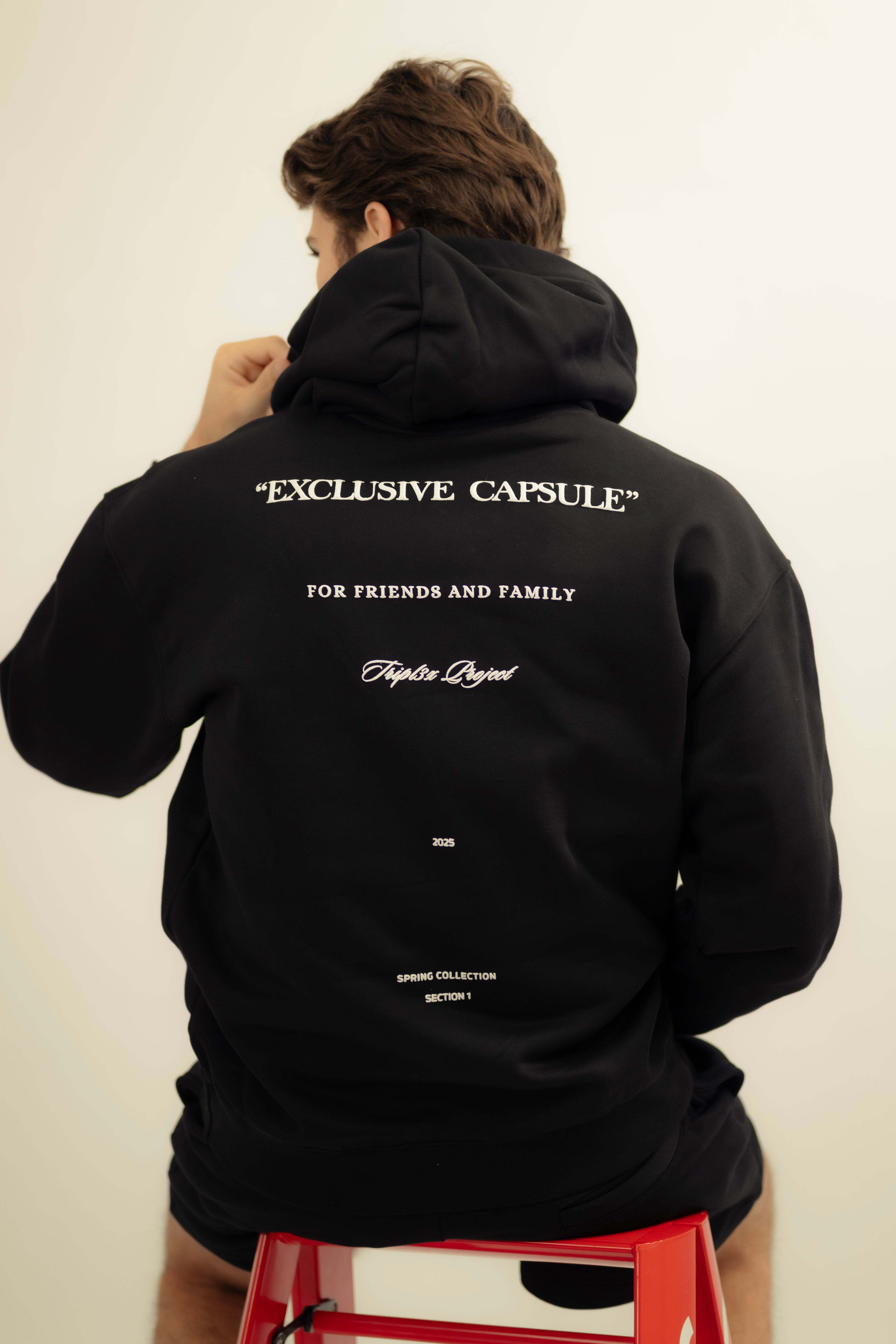 EXCLUSIVE CAPSULE HOODIE - BLACK-5