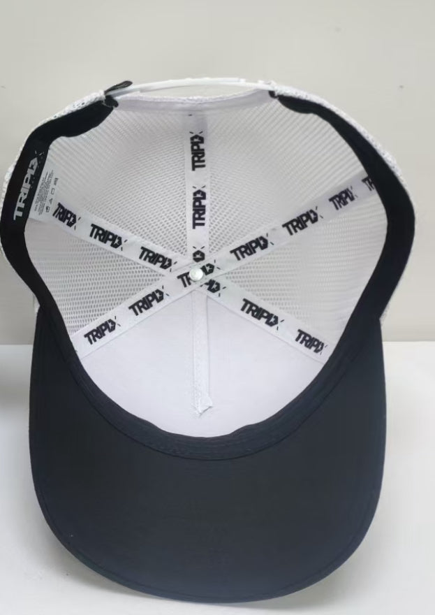 Mesh Hat White/Black-5