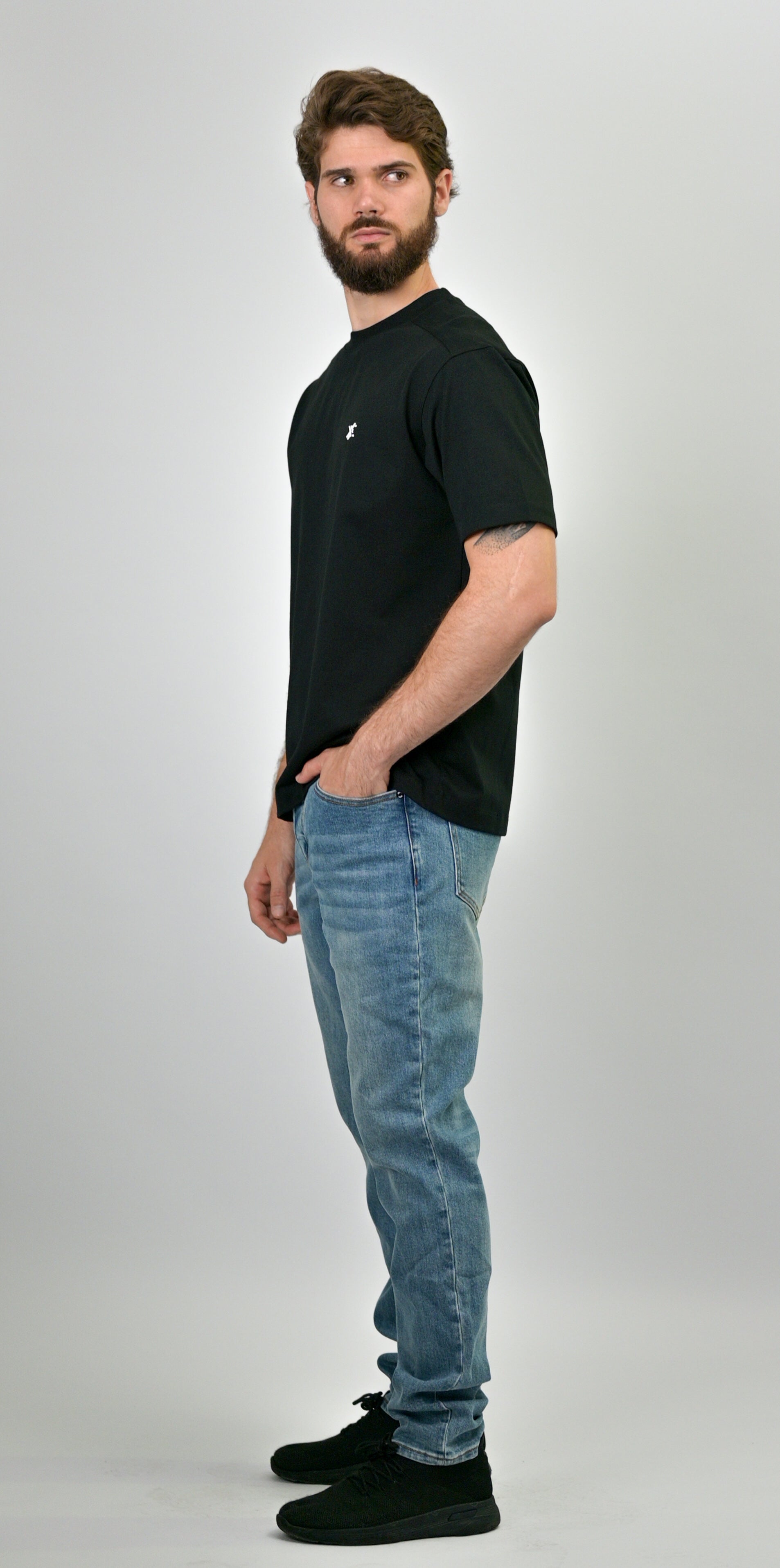 Basics 3.0 Black With White Logo