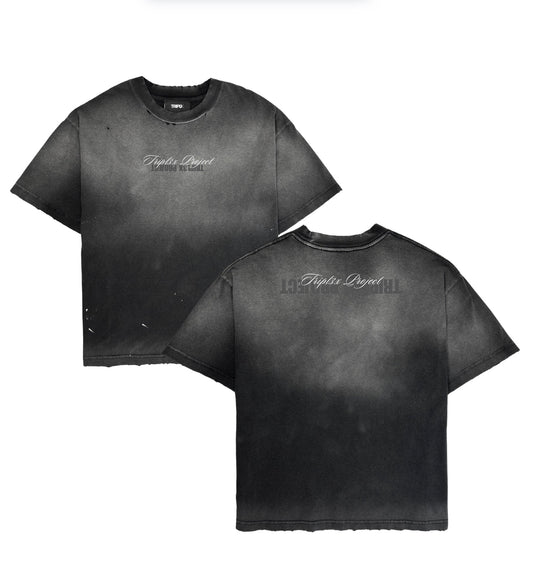 SUNFADED WASH TSHIRT - REVERSE LOGO