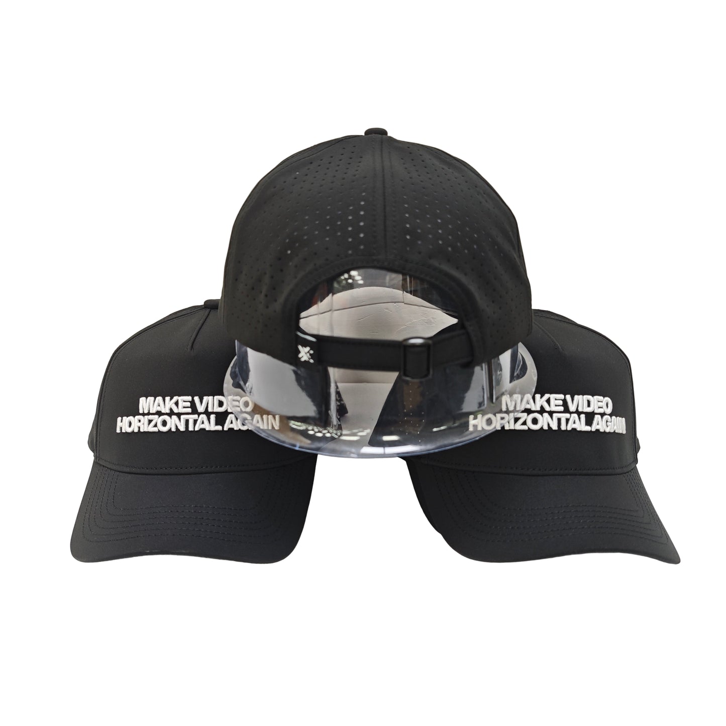 MAKE HORIZONTAL VIDEO - WATERPROOF BLACK HAT