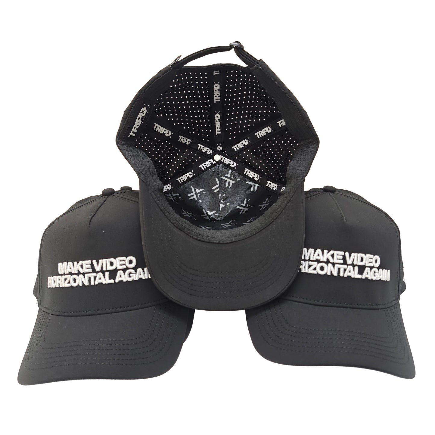 MAKE HORIZONTAL VIDEO - WATERPROOF BLACK HAT