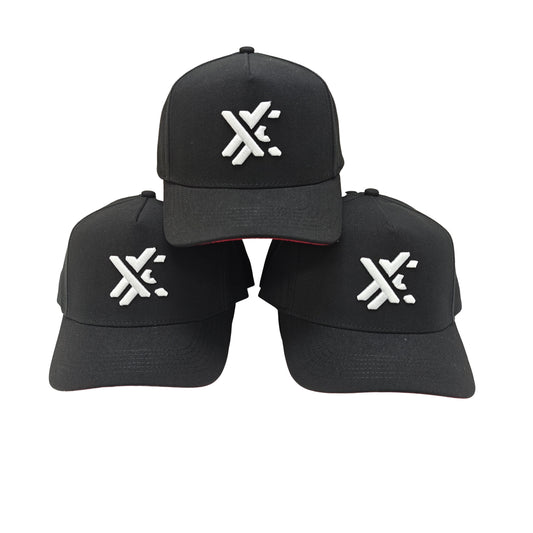 EMBLEM WHITE - BLACK/RED HAT