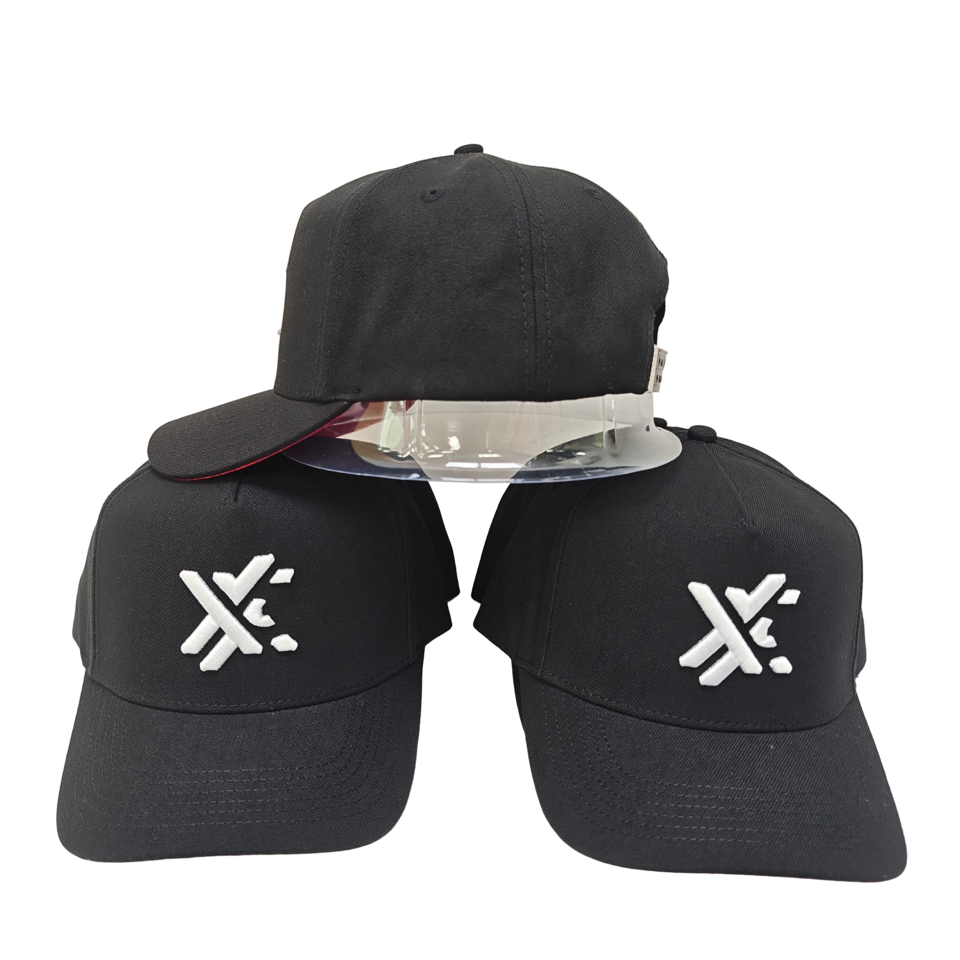 Emblem White - Black/Red Hat-3