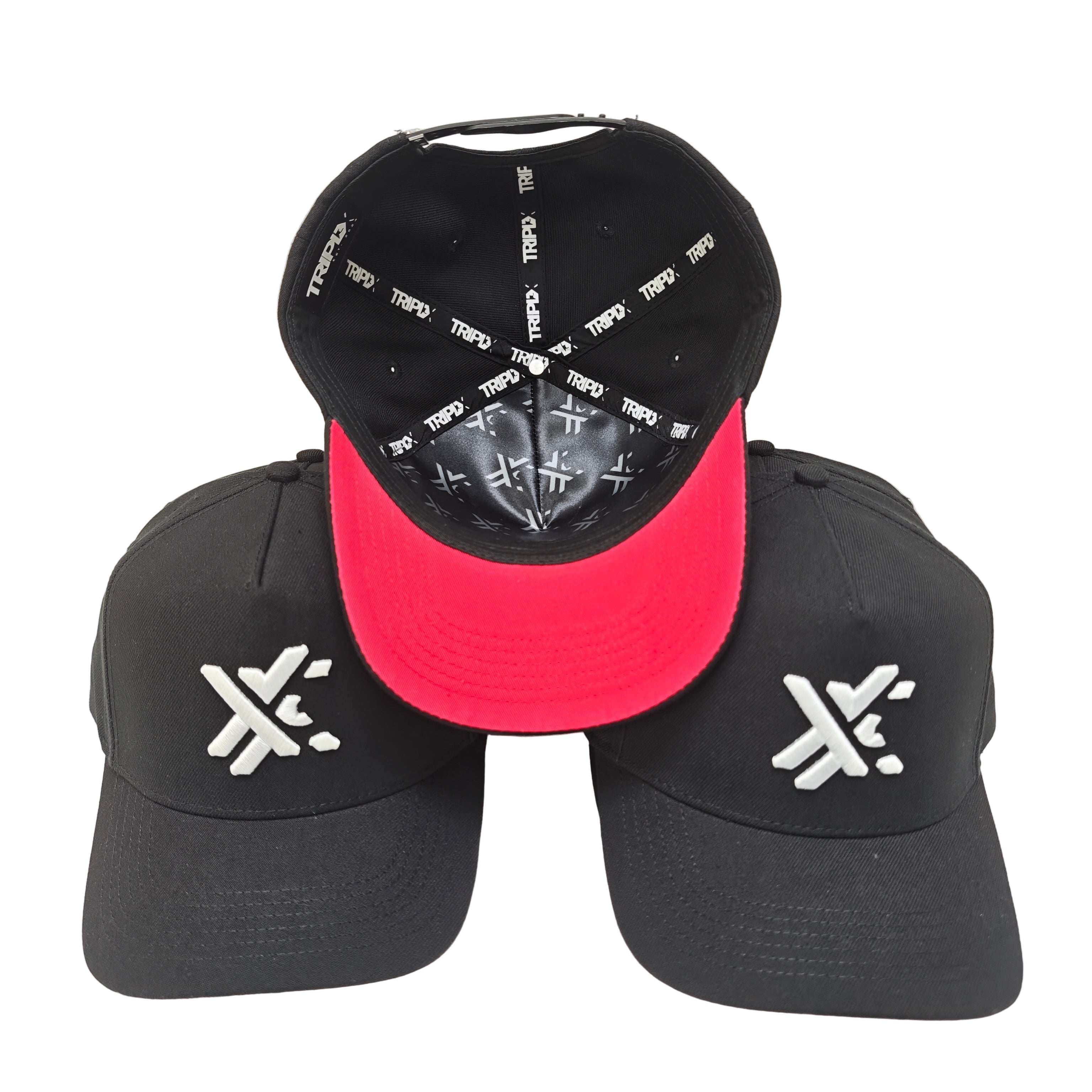 Emblem White - Black/Red Hat-2
