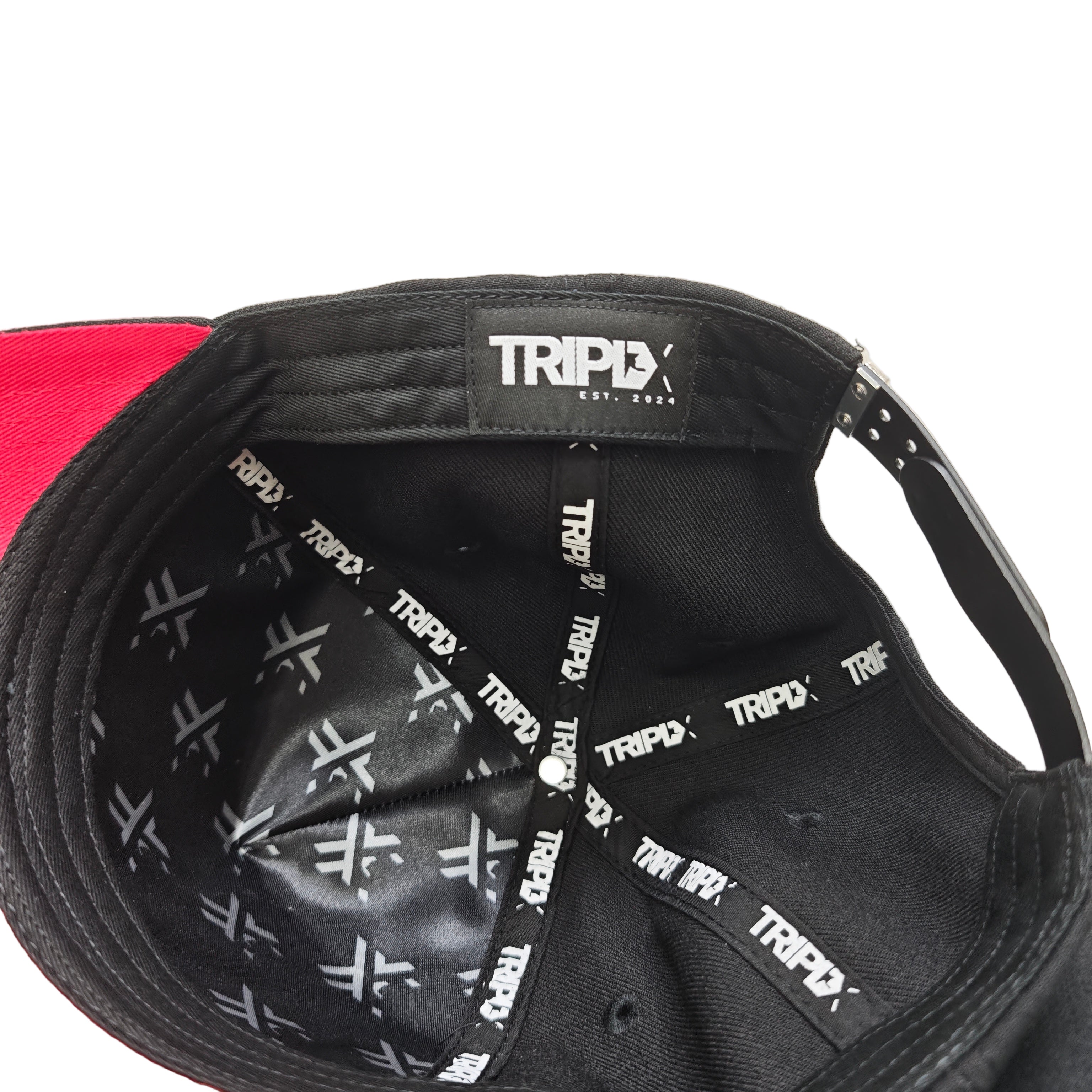 Emblem White - Black/Red Hat-5