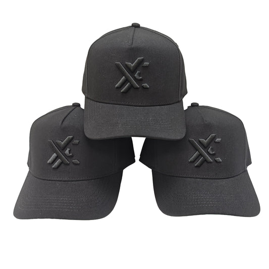 BLACK/GREEN LOGO HAT