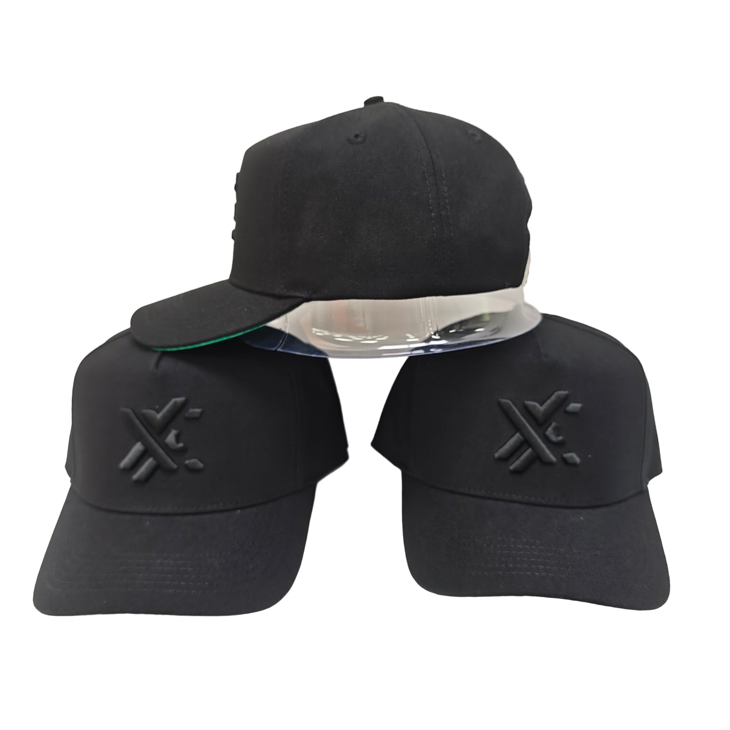 BLACK/GREEN LOGO HAT