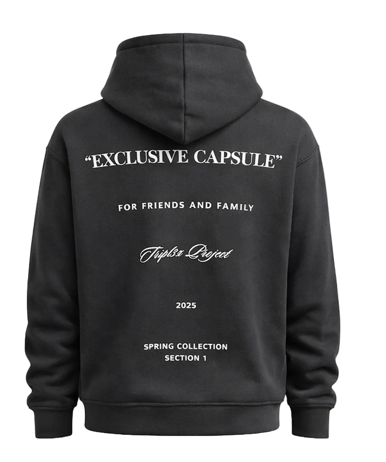 EXCLUSIVE CAPSULE HOODIE - BLACK-7